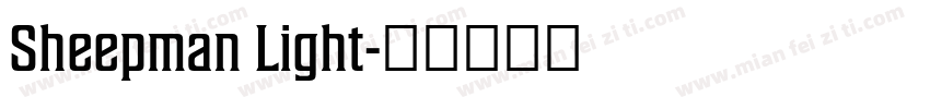 Sheepman Light字体转换